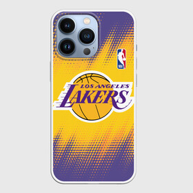 Чехол для iPhone 13 Pro с принтом Los Angeles Lakers в Екатеринбурге,  |  | basketball | game | lakers | los angeles | los angeles lakers | nba | sport | баскетбол | игра | лейкерс | лос анджелес | лос анджелес лейкерс | нба | спорт