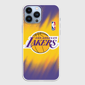 Чехол для iPhone 13 Pro Max с принтом Los Angeles Lakers в Екатеринбурге,  |  | basketball | game | lakers | los angeles | los angeles lakers | nba | sport | баскетбол | игра | лейкерс | лос анджелес | лос анджелес лейкерс | нба | спорт