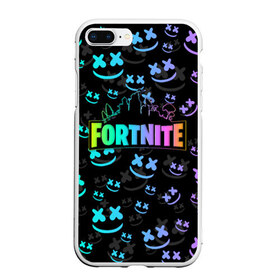 Чехол для iPhone 7Plus/8 Plus матовый с принтом FORTNITE MARSHMELLO в Екатеринбурге, Силикон | Область печати: задняя сторона чехла, без боковых панелей | dj | fortnite | marshmello | marshmellow | usa | америка | игра | клуб | клубная музыка | мармело | маршмелло | маршмеллоу | музыка | музыкант | фортнайт | фортните