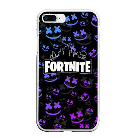 Чехол для iPhone 7Plus/8 Plus матовый с принтом FORTNITE MARSHMELLO в Екатеринбурге, Силикон | Область печати: задняя сторона чехла, без боковых панелей | dj | fortnite | marshmello | marshmellow | usa | америка | игра | клуб | клубная музыка | мармело | маршмелло | маршмеллоу | музыка | музыкант | фортнайт | фортните