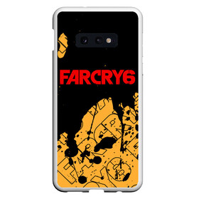 Чехол для Samsung S10E с принтом FAR CRY 6 ФАР КРАЙ 6 в Екатеринбурге, Силикон | Область печати: задняя сторона чехла, без боковых панелей | Тематика изображения на принте: cry | dawn | far | far cry 6 | farcry | farcry 6 | farcry6 | game | games | logo | new | primal | six | антон | дэни | игра | игры | кастильо | край | лого | логотип | рохас | символ | символы | фар | фар край 6 | фаркрай | фаркрай 6 | фаркрай6