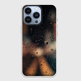 Чехол для iPhone 13 Pro с принтом Капли на стекле брызги вечер в Екатеринбурге,  |  | Тематика изображения на принте: абстракция | блики | боке | брызги | вечер | вода | город | градиент | дождь | капли | капли на стекле | круги | лето | природа | роса | свет | симметрия | темный | фото
