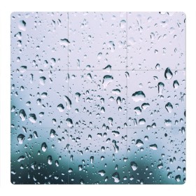 Магнитный плакат 3Х3 с принтом Капли окно стекло дождь серо в Екатеринбурге, Полимерный материал с магнитным слоем | 9 деталей размером 9*9 см | Тематика изображения на принте: абстракция | блики | боке | брызги | вечер | вода | градиент | дача | дождь | капли | капли на стекле | лес | лето | мрачно | окно | природа | роса | свет | силуэты | симметрия | текстура | темный | фото
