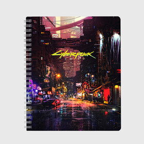 Тетрадь с принтом CYBERPUNK 2077КИБЕРПАНК(S) в Екатеринбурге, 100% бумага | 48 листов, плотность листов — 60 г/м2, плотность картонной обложки — 250 г/м2. Листы скреплены сбоку удобной пружинной спиралью. Уголки страниц и обложки скругленные. Цвет линий — светло-серый
 | 2077 | cd projekt red | cyberpunk | cyberpunk 2077 | game | samurai | арт | будущее | видеоигра | игра | киберпанк | киберпанк 2077 | киборг | киборги