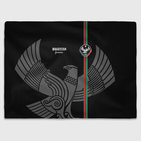 Плед 3D с принтом Dagestan forever в Екатеринбурге, 100% полиэстер | закругленные углы, все края обработаны. Ткань не мнется и не растягивается | dagestan | eagle | flag | forever | mountains | north caucasus | republic | горы | дагестан | навсегда | орел | республика | северо кавказ | флаг