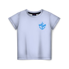 Детская футболка 3D с принтом C Днем ВМФ в Екатеринбурге, 100% гипоаллергенный полиэфир | прямой крой, круглый вырез горловины, длина до линии бедер, чуть спущенное плечо, ткань немного тянется | вмф | военно морской флот | день вмф | корабли | море | праздник вмф