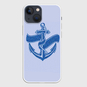Чехол для iPhone 13 mini с принтом Якорь(ВМФ) в Екатеринбурге,  |  | вмф | военно морской флот | день вмф | корабли | море | праздник вмф