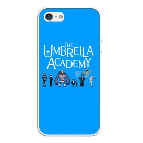 Чехол для iPhone 5/5S матовый с принтом The umbrella academy в Екатеринбурге, Силикон | Область печати: задняя сторона чехла, без боковых панелей | dark horse comics | netflix | the umbrella academy | umbrella | академия амбрелла | белая скрипка | бен харгривз | комикс | комильфо | космобой | кракен | реджинальд харгривз | сеанс | слух