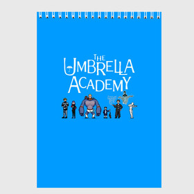 Скетчбук с принтом The umbrella academy в Екатеринбурге, 100% бумага
 | 48 листов, плотность листов — 100 г/м2, плотность картонной обложки — 250 г/м2. Листы скреплены сверху удобной пружинной спиралью | dark horse comics | netflix | the umbrella academy | umbrella | академия амбрелла | белая скрипка | бен харгривз | комикс | комильфо | космобой | кракен | реджинальд харгривз | сеанс | слух