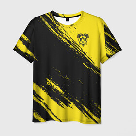 Мужская футболка 3D с принтом Borussia в Екатеринбурге, 100% полиэфир | прямой крой, круглый вырез горловины, длина до линии бедер | borussia | dortmund | juventus | lfc | sport | спорт | фк | футбол
