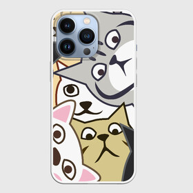 Чехол для iPhone 13 Pro с принтом Котики Шпионы в Екатеринбурге,  |  | anime | art | casual | cat | cats | cute | funny | kawaii | kitty | meme | memes | pussy | selfie | аниме | арт | животные | каваи | кавай | кот | коте | котик | котики | коты | кошка | кэжуал | мем | мемы | милота | приколы | прикольные | се