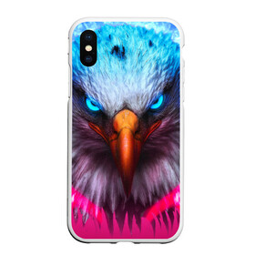 Чехол для iPhone XS Max матовый с принтом Взгляд орла (Eagle gaze) в Екатеринбурге, Силикон | Область печати: задняя сторона чехла, без боковых панелей | Тематика изображения на принте: альтаир | америка | белгород | беркут | взгляд | герб | глаз | глаза | гнездо | город | дальнозоркость | зоркость | клюв | крыло | крылья | лира | монета | монтана | небо | нос | ореол | орлов | перо | полёт