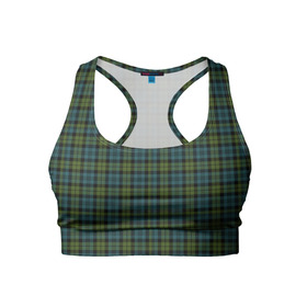 Женский спортивный топ 3D с принтом Шотландка в Екатеринбурге, 82% полиэстер, 18% спандекс Ткань безопасна для здоровья, позволяет коже дышать, не мнется и не растягивается |  | гай | джентельмены | зеленый | квадрат | клетка | клеточка | клетчатая | костюм | полосы | ричи | рубашка | спортивный