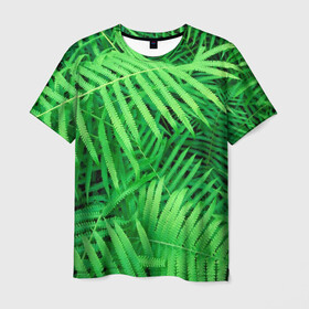 Мужская футболка 3D с принтом SUMMER TEXTURE в Екатеринбурге, 100% полиэфир | прямой крой, круглый вырез горловины, длина до линии бедер | Тематика изображения на принте: summer | tropic | жара | летний | лето | отдых | пальмы | природа | текстура | тропикано | тропики