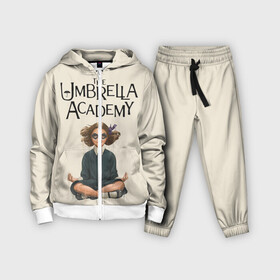 Детский костюм 3D с принтом The umbrella academy в Екатеринбурге,  |  | dark horse comics | netflix | the umbrella academy | umbrella | академия амбрелла | белая скрипка | бен харгривз | комикс | комильфо | космобой | кракен | реджинальд харгривз | сеанс | слух