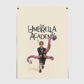 Постер с принтом The umbrella academy в Екатеринбурге, 100% бумага
 | бумага, плотность 150 мг. Матовая, но за счет высокого коэффициента гладкости имеет небольшой блеск и дает на свету блики, но в отличии от глянцевой бумаги не покрыта лаком | dark horse comics | netflix | the umbrella academy | umbrella | академия амбрелла | белая скрипка | бен харгривз | комикс | комильфо | космобой | кракен | реджинальд харгривз | сеанс | слух