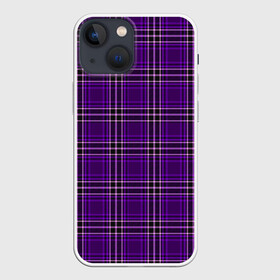 Чехол для iPhone 13 mini с принтом The Gentlemen Violet в Екатеринбурге,  |  | boys | cell | gentlmen | pattern | боевик | гайричи | геометрия | джентельмены | джентльмен | квадраты | клетка | клетчатый | комедия | криминал | линии | мужские | пацанские | полоска | полосы | текстура | узор