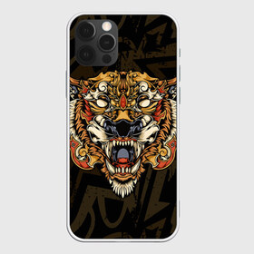 Чехол для iPhone 12 Pro Max с принтом Тигровый стимпанк (Tiger) в Екатеринбурге, Силикон |  | Тематика изображения на принте: барс | волк | детёныш | джунгли | енот | животное | злость | зубр | клыки | кот | лев | леопард | лес | листья | львица | медведь | монстр | оскал | охотник | пасть | полосы | пятнистая | рык | рычание | тигр