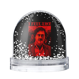Снежный шар с принтом Пабло (I feel Like Escobar) в Екатеринбурге, Пластик | Изображение внутри шара печатается на глянцевой фотобумаге с двух сторон | барон | вещество | власть | глюк | дурман | зависимость | игла | кайф | кофеин | любовь | мак | морф | пабло | флекс | хайп