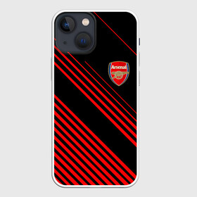 Чехол для iPhone 13 mini с принтом ARSENAL. в Екатеринбурге,  |  | arsenal | fc | football | football club | sport | арсенал | британский футбольный клуб | спорт | уефа | униформа | фирменные цвета | фк | футбол | футбольный клуб