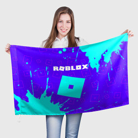 Флаг 3D с принтом ROBLOX / РОБЛОКС в Екатеринбурге, 100% полиэстер | плотность ткани — 95 г/м2, размер — 67 х 109 см. Принт наносится с одной стороны | blocks | blox | game | games | logo | minecraft | mobile | online | roblocks | roblox | robux | studio | блоки | игра | игры | квадрат | квадратик | кщидщч | лого | логотип | майнкрафт | онлайн | роблокс | робукс | символ | символы | студия