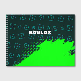 Альбом для рисования с принтом ROBLOX РОБЛОКС в Екатеринбурге, 100% бумага
 | матовая бумага, плотность 200 мг. | blocks | blox | game | games | logo | minecraft | mobile | online | roblocks | roblox | robux | studio | блоки | игра | игры | квадрат | квадратик | кщидщч | лого | логотип | майнкрафт | онлайн | роблокс | робукс | символ | символы | студия