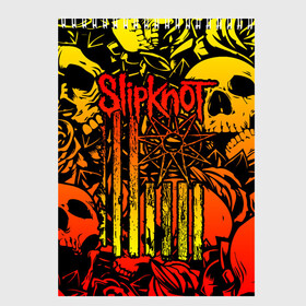 Скетчбук с принтом Slipknot в Екатеринбурге, 100% бумага
 | 48 листов, плотность листов — 100 г/м2, плотность картонной обложки — 250 г/м2. Листы скреплены сверху удобной пружинной спиралью | Тематика изображения на принте: band | corey taylor | jim root | metal | mick thomson | music | official | slipknot | альтернативный | глэм | готик | гранж | метал | музыка | пост | рок | слипкнот | хард