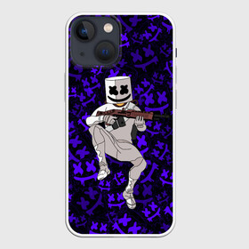 Чехол для iPhone 13 mini с принтом MARSHMELLO  FORTNITE в Екатеринбурге,  |  | Тематика изображения на принте: fortnite | game | game fortnite | marshmello | music | зефир | зефирка | игра | игра фортнайт | лого | лого marshmello | лого маршмеллоу | логотип | логотип marshmello | логотип маршмеллоу | маршиеллоу | маска | музыка | музыкант