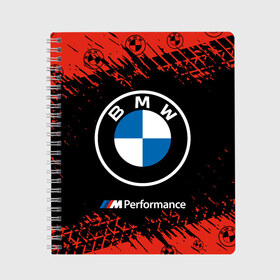 Тетрадь с принтом BMW БМВ в Екатеринбурге, 100% бумага | 48 листов, плотность листов — 60 г/м2, плотность картонной обложки — 250 г/м2. Листы скреплены сбоку удобной пружинной спиралью. Уголки страниц и обложки скругленные. Цвет линий — светло-серый
 | Тематика изображения на принте: 2020 | auto | b m w | bmv | bmw | car | logo | moto | performance | power | series | sport | авто | б м в | бмв | игра | игры | иьц | лого | логотип | марка | машина | мото | мотоцикл | павер | перфоманс | серии | серия | символ | спорт