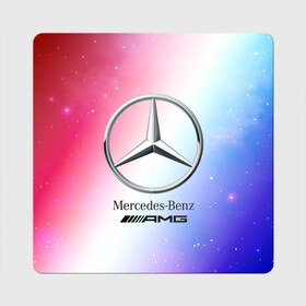 Магнит виниловый Квадрат с принтом MERCEDES / МЕРСЕДЕС в Екатеринбурге, полимерный материал с магнитным слоем | размер 9*9 см, закругленные углы | amg | auto | bens | benz | logo | merc | mercedes | mercedes benz | mersedes | moto | new | star | vthctltc | авто | амг | бенц | звезда | класс | лого | логотип | мерин | мерс | мерседес | мерседес бенц | мото | новый | символ | символы | ьуксуву