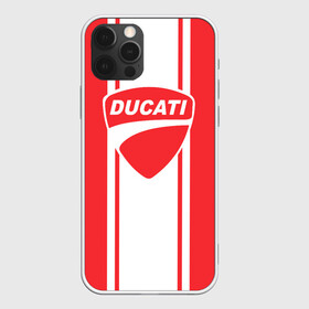 Чехол для iPhone 12 Pro с принтом DUCATI в Екатеринбурге, силикон | область печати: задняя сторона чехла, без боковых панелей | Тематика изображения на принте: ducati | moto | дукати | мото | мотоспорт