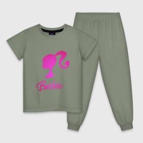 Детская пижама хлопок с принтом Барби в Екатеринбурге, 100% хлопок |  брюки и футболка прямого кроя, без карманов, на брюках мягкая резинка на поясе и по низу штанин
 | девушка барби | искусство | кукла | логотип | розовый