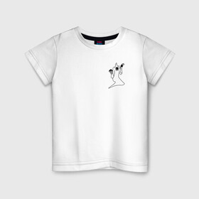 Детская футболка хлопок с принтом Негодяй в Екатеринбурге, 100% хлопок | круглый вырез горловины, полуприлегающий силуэт, длина до линии бедер | haunted family | кизару | негодяй | реп