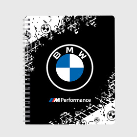 Тетрадь с принтом BMW БМВ в Екатеринбурге, 100% бумага | 48 листов, плотность листов — 60 г/м2, плотность картонной обложки — 250 г/м2. Листы скреплены сбоку удобной пружинной спиралью. Уголки страниц и обложки скругленные. Цвет линий — светло-серый
 | 2020 | auto | b m w | bmv | bmw | car | logo | moto | performance | power | series | sport | авто | б м в | бмв | игра | игры | иьц | лого | логотип | марка | машина | мото | мотоцикл | павер | перфоманс | серии | серия | символ | спорт