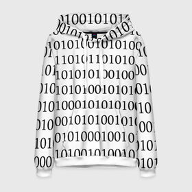 Мужская толстовка 3D с принтом 101 в Екатеринбурге, 100% полиэстер | двухслойный капюшон со шнурком для регулировки, мягкие манжеты на рукавах и по низу толстовки, спереди карман-кенгуру с мягким внутренним слоем. | 101 | binary code | machine language | programming | двоичный код | программирования