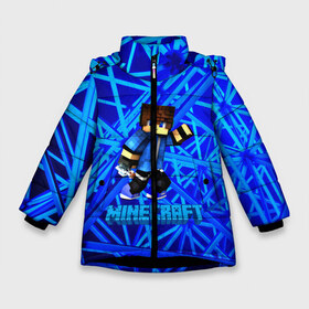 Зимняя куртка для девочек 3D с принтом Minecraft в Екатеринбурге, ткань верха — 100% полиэстер; подклад — 100% полиэстер, утеплитель — 100% полиэстер. | длина ниже бедра, удлиненная спинка, воротник стойка и отстегивающийся капюшон. Есть боковые карманы с листочкой на кнопках, утяжки по низу изделия и внутренний карман на молнии. 

Предусмотрены светоотражающий принт на спинке, радужный светоотражающий элемент на пуллере молнии и на резинке для утяжки. | craft | creeper | dungeon | dungeons | earth | game | logo | mine | minecraft | mobile | online | дунгеонс | земля | зомби | игра | крипер | лого | майкрафт | майнкрафт | мобайл | онлайн | подземелье | подземелья