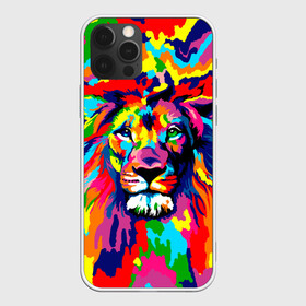 Чехол для iPhone 12 Pro Max с принтом Лев Artistic Art в Екатеринбурге, Силикон |  | Тематика изображения на принте: king | lion | neon | африка | голова | граффити | грива | дикий | животные | зверь | зодиак | картина | король | краски | красочный | лев | львенок | львиное | львица | неон | неоновые | радуга | радужный | рисунок