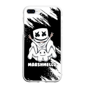 Чехол для iPhone 7Plus/8 Plus матовый с принтом MARSHMELLO в Екатеринбурге, Силикон | Область печати: задняя сторона чехла, без боковых панелей | dj | marshmello | marshmellow | usa | америка | клуб | клубная музыка | мармело | маршмелло | маршмеллоу | музыка | музыкант