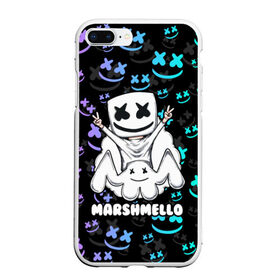 Чехол для iPhone 7Plus/8 Plus матовый с принтом MARSHMELLO в Екатеринбурге, Силикон | Область печати: задняя сторона чехла, без боковых панелей | dj | marshmello | marshmellow | usa | америка | клуб | клубная музыка | мармело | маршмелло | маршмеллоу | музыка | музыкант