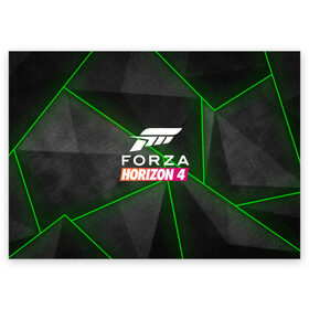 Поздравительная открытка с принтом Forza Horizon 4 Hi-tech в Екатеринбурге, 100% бумага | плотность бумаги 280 г/м2, матовая, на обратной стороне линовка и место для марки
 | Тематика изображения на принте: 4 | forza | gamer | games | horizon | racing | ultimate | гонки | форза