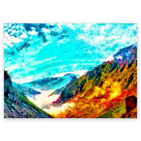 Поздравительная открытка с принтом Японские горы в Екатеринбурге, 100% бумага | плотность бумаги 280 г/м2, матовая, на обратной стороне линовка и место для марки
 | Тематика изображения на принте: art | japan | summer | азия | акварель | восток | восход | горы | деревья | искусство | картина | краски | красочный | лес | летние | лето | мазки | небесный | облака | пейзаж | природа | разноцветные | рассвет