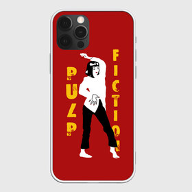 Чехол для iPhone 12 Pro Max с принтом Pulp Fiction в Екатеринбурге, Силикон |  | Тематика изображения на принте: актеры | бандиты | боевик | бульварное | винсент | герои | девяностые | джулс | знаменитости | кинофильм | комедия | криминал | криминальное | лихие | логотип | миа | персонажи | преступники | ретро