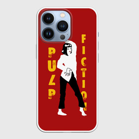 Чехол для iPhone 13 Pro с принтом Pulp Fiction в Екатеринбурге,  |  | актеры | бандиты | боевик | бульварное | винсент | герои | девяностые | джулс | знаменитости | кинофильм | комедия | криминал | криминальное | лихие | логотип | миа | персонажи | преступники | ретро