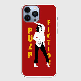 Чехол для iPhone 13 Pro Max с принтом Pulp Fiction в Екатеринбурге,  |  | актеры | бандиты | боевик | бульварное | винсент | герои | девяностые | джулс | знаменитости | кинофильм | комедия | криминал | криминальное | лихие | логотип | миа | персонажи | преступники | ретро