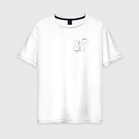 Женская футболка хлопок Oversize с принтом Соберись в Екатеринбурге, 100% хлопок | свободный крой, круглый ворот, спущенный рукав, длина до линии бедер
 | mood | игра | настроение | пазл | подростки