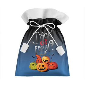 Подарочный 3D мешок с принтом Кошелёк или жизнь в Екатеринбурге, 100% полиэстер | Размер: 29*39 см | bat | halloween | jaw | pumpkin | smile | летучая мышь | пасть | тыква | улыбка | хэллоуин