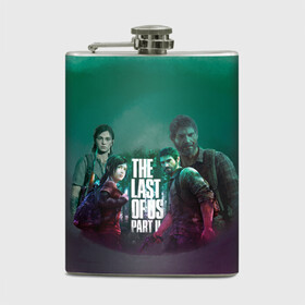 Фляга с принтом The Last of Us Part II в Екатеринбурге, металлический корпус | емкость 0,22 л, размер 125 х 94 мм. Виниловая наклейка запечатывается полностью | the last of us 2 | the last of us part ii | джоэл | один из нас | элли