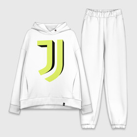 Женский костюм хлопок Oversize с принтом Juventus | 3D Logo Yellow (2021) в Екатеринбурге,  |  | 0x000000123 | juve | juventus | ronaldo | юве | ювентус