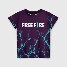 Детская футболка 3D с принтом FREE FIRE / ФРИ ФАЕР в Екатеринбурге, 100% гипоаллергенный полиэфир | прямой крой, круглый вырез горловины, длина до линии бедер, чуть спущенное плечо, ткань немного тянется | afth | ahb | ahbafth | fire | fps | free | freefire | garena | logo | master | mobile | online | акуу | акууашку | ашку | гарена | игра | игры | лого | логотип | логотипы | мастер | мобильная | нож | онлайн | символ | символы | фаер | фире | фпс 