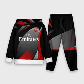 Детский костюм 3D (с толстовкой) с принтом ARSENAL UNIFORM в Екатеринбурге,  |  | arsenal | arsenal uniform | aubameyang | champions league | england | fc | football club | sport | англия | арсенал | лига чемпионов | лондон | обамеянг | премьер лига | спортивные | униформа | фирменые цвета | фк | футбольный клуб